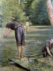 Bagnanti sulle rive dello Yerres, 1878 da Gustave Caillebotte